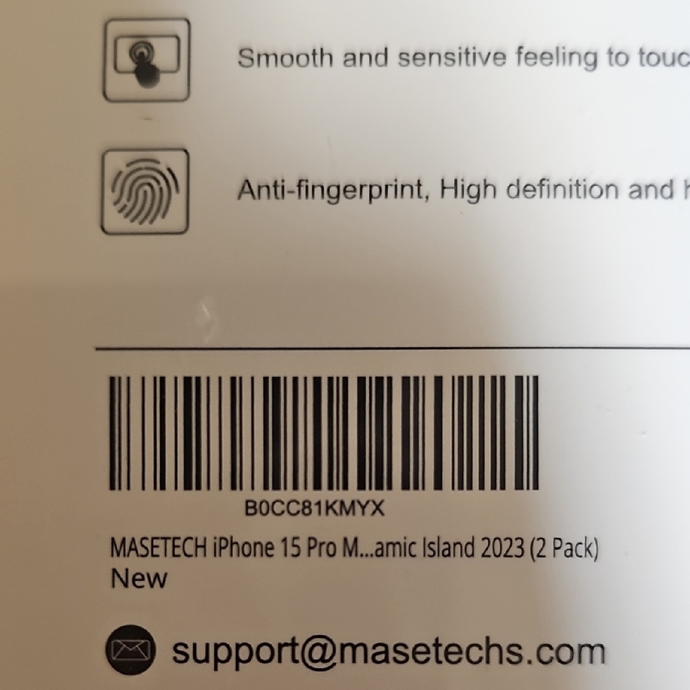 Glass iPhone 15 Pro Max Screen Protector - Picture 3 of 3